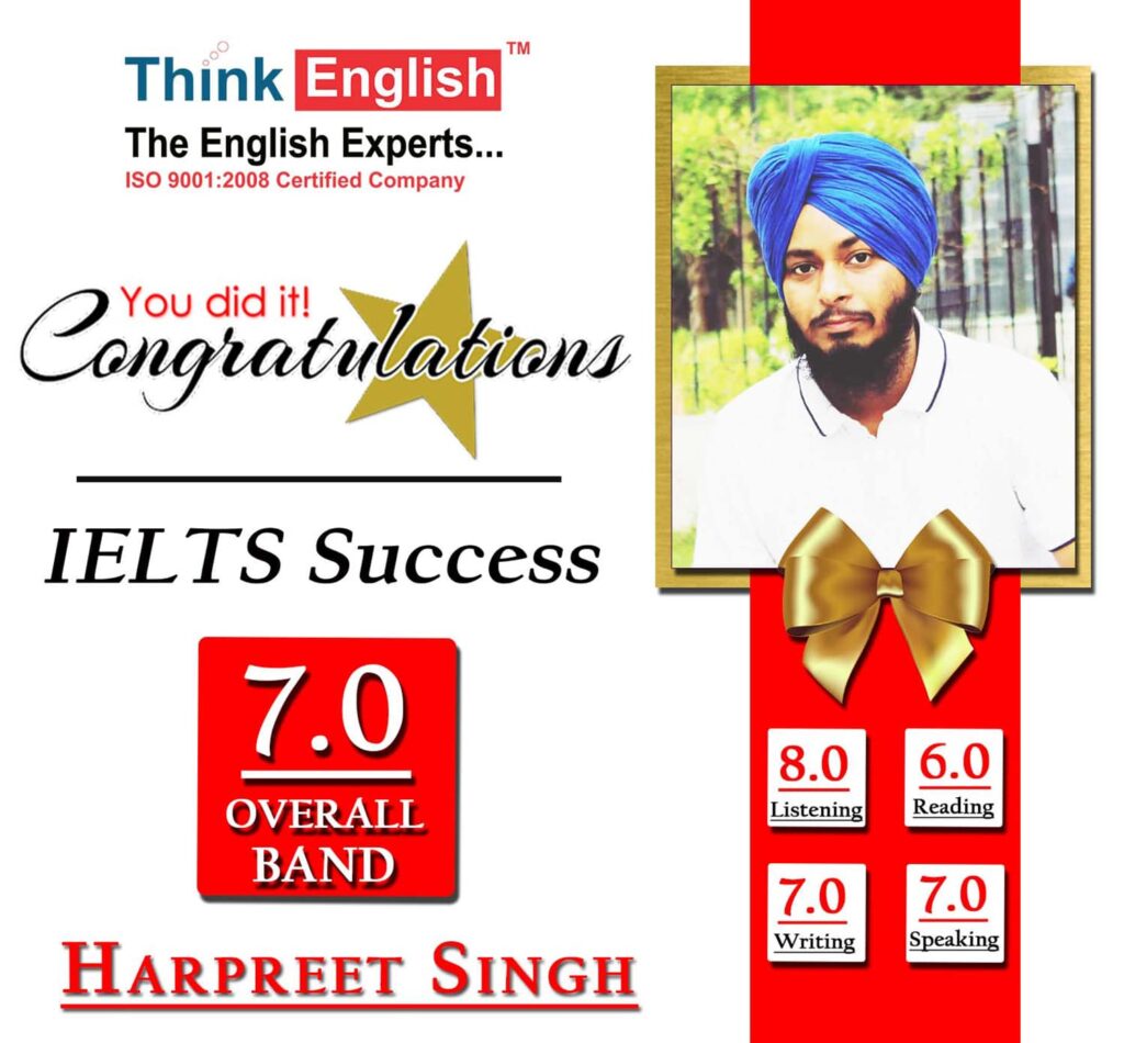 IELTS Score Harpreet Singh IELTS Success Story