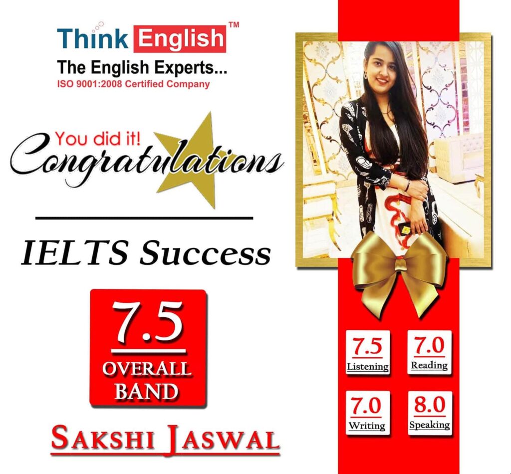 IELTS Score Sakshi Jaswal